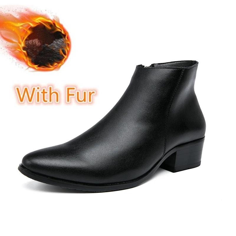 Элегантные мужские ботинки челси из натуральной кожи, мужские туфли с острым носком, деловые, без застежек, формальные, модельные, модные, повседневные туфли