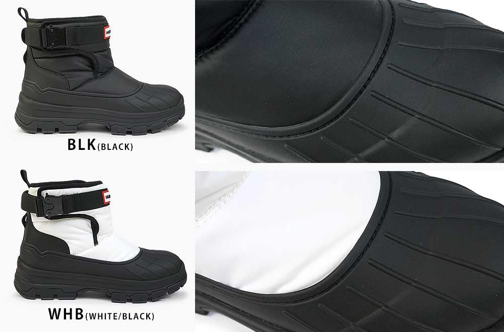 Hunter WFS2000NYR W Ботинки женские с короткой пряжкой, размер 6 UK, легкие, водостойкие, бело-черные, (25,0 см)