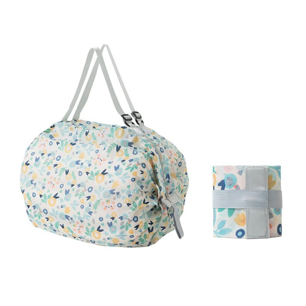 Reusable Beach Bag Portable Foldable Eco Bag Grocery Bag Travel Shoulder Handbag  Supermarket