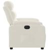 Electric Recliner Chair Cream Velvet