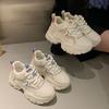 Кожаные туфли на платформе Dad Shoes для женщин, весна-лето, новые, небольшие, увеличивающие рост, спортивные туфли, легкие и дышащие