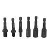 6PCS Air Screwdriver Socket 14 Inch Shank for In&External Double Ended Screw Nut