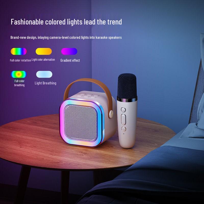 Беспроводной Bluetooth-караоке-динамик с микрофоном для KTV