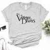 The Vampire Diaries Top Women Streetwear Japanese Summer T-shirts Female Funny Graphic Clothing