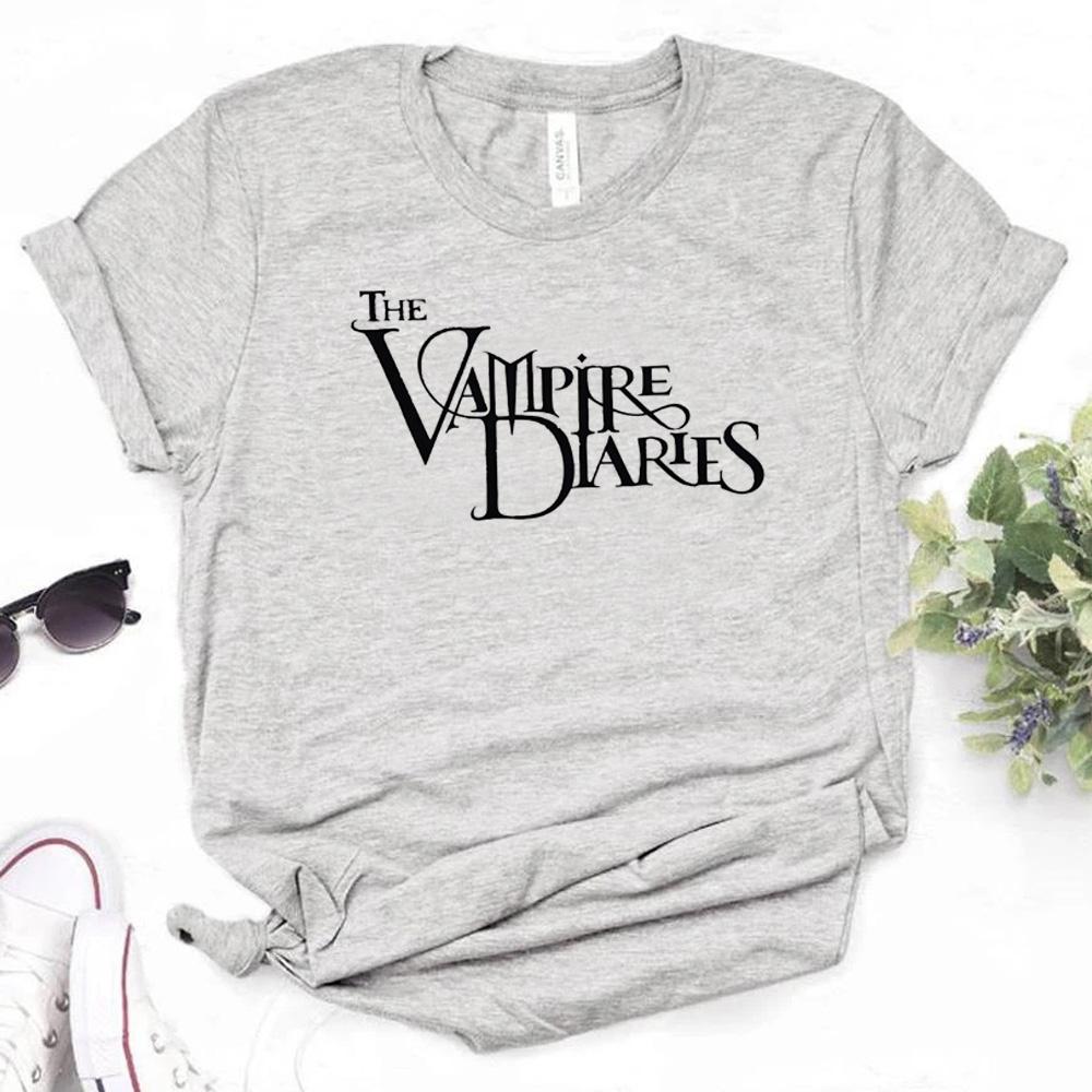 The Vampire Diaries Top Women Streetwear Japanese Summer T-shirts Female Funny Graphic Clothing