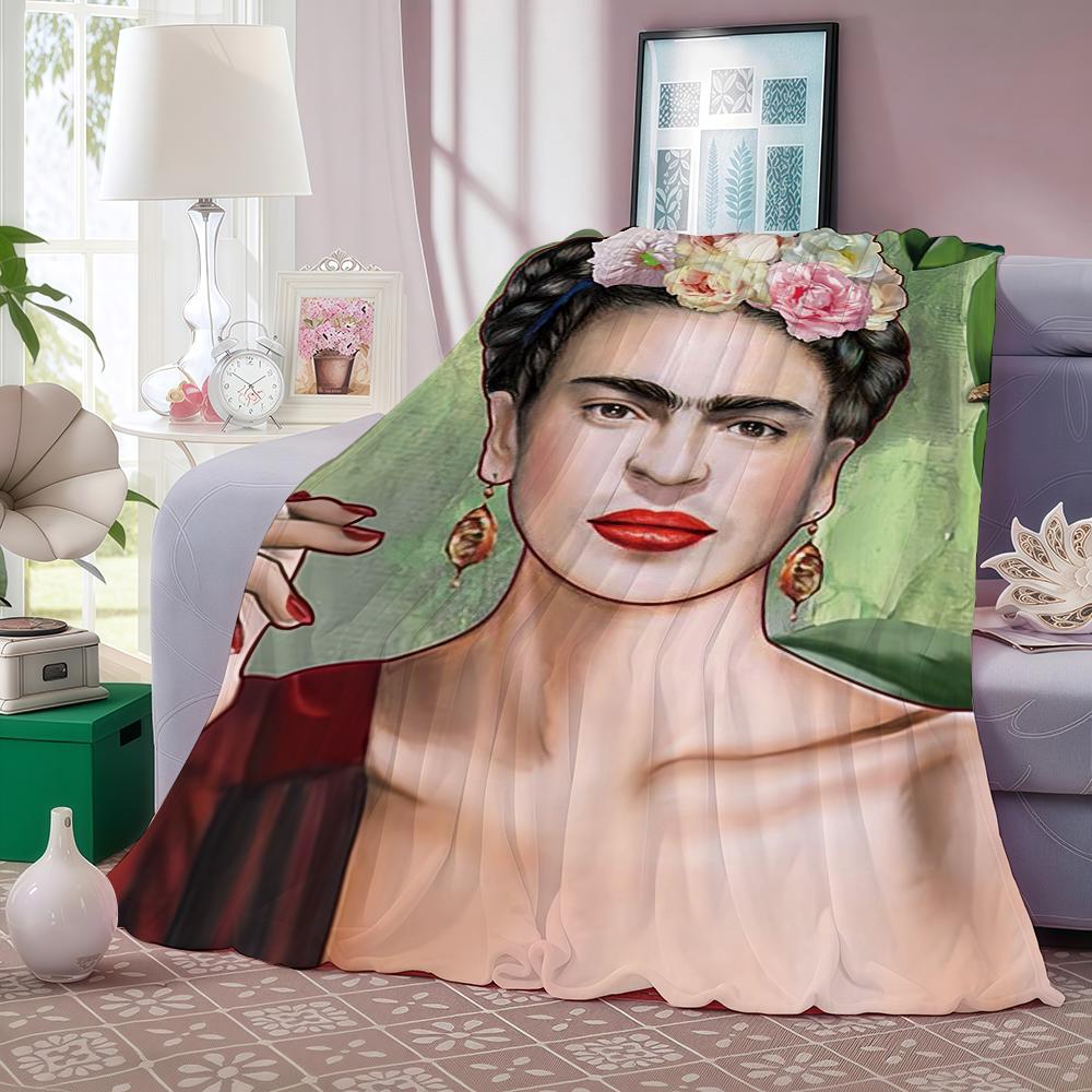 F-Frida K-Kahlo Art Blanket Warm And Soft Suitable For Bedroom Living Room Sofa Bed Office Travel Camping