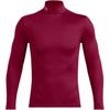 Футболка Coldgear Half High Neck Slim Fit Quick Dry Solid Color с длинным рукавом для мужчин, красные 1386942-625