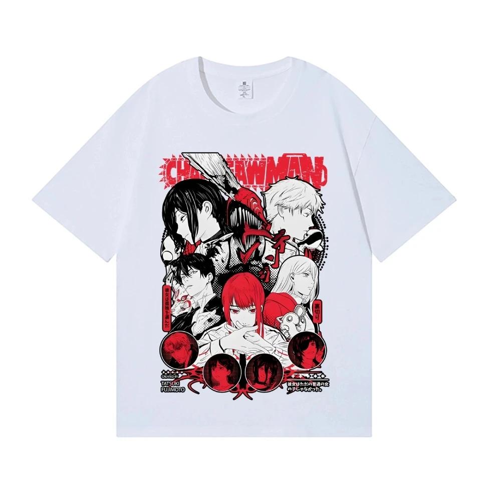 2026 New Chainsaw Man Japanese Style Classic Tee High-quality Streetwear T-shirt Suitable for Both Men Women Summer T-shirts