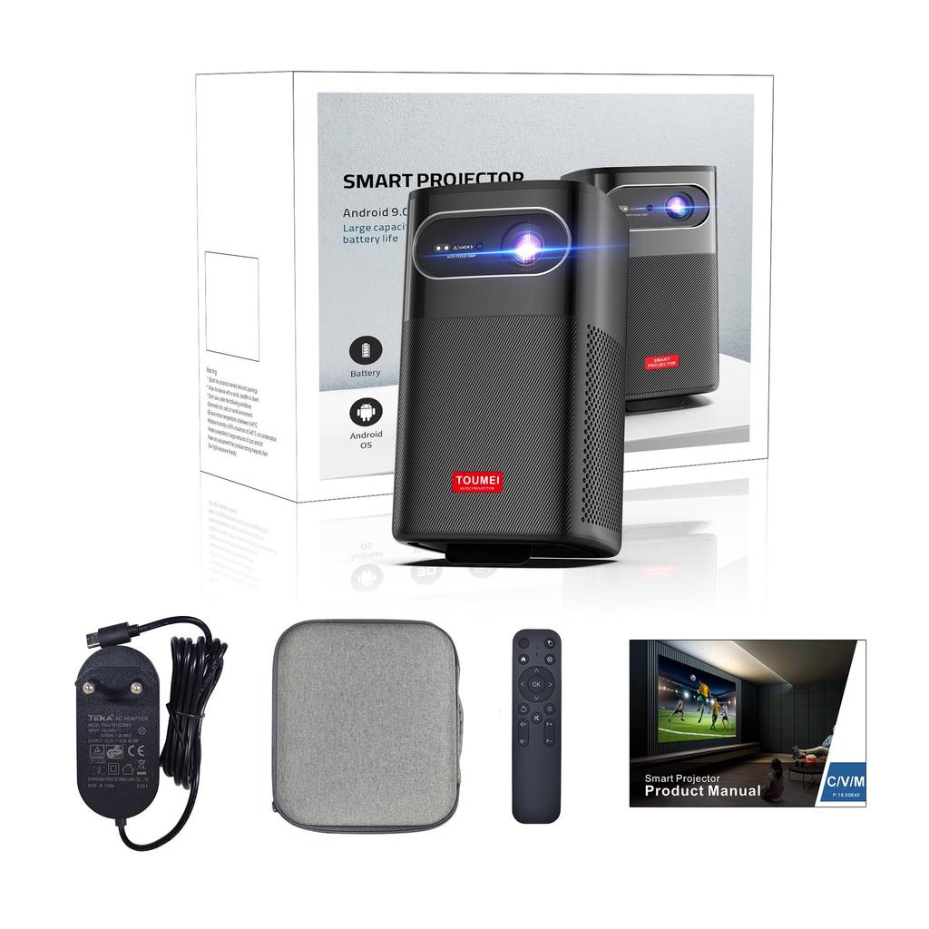 M1 Портативный умный домашний проектор, 1080p Ultra-Clear для гостиной и спальни