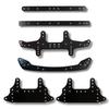 TAGATORON Carbon Starter 5 Assortment Rear Brake Plates 1 Bow 1 Rear 1 Round Straight and 1 Straight Set, Types, 6-Piece (2 + Carbon, Multi, Plate,