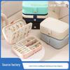 High-Capacity Portable Jewelry Box - European Style Travel Storage for Rings, Necklaces, and Earrings