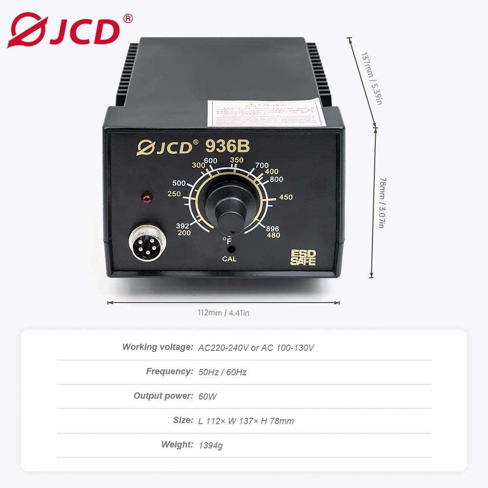 JCD 936B 220 В антистатическая электрическая сварочная станция Hine для бессвинцовой пайки с регулируемой температурой паяльник