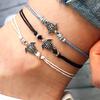 Vintage Turtle Anklets For Women Summer Beach Barefoot Crochet Sandals Ankle Bracelets On Foot Wax Rope Chain Jewelry