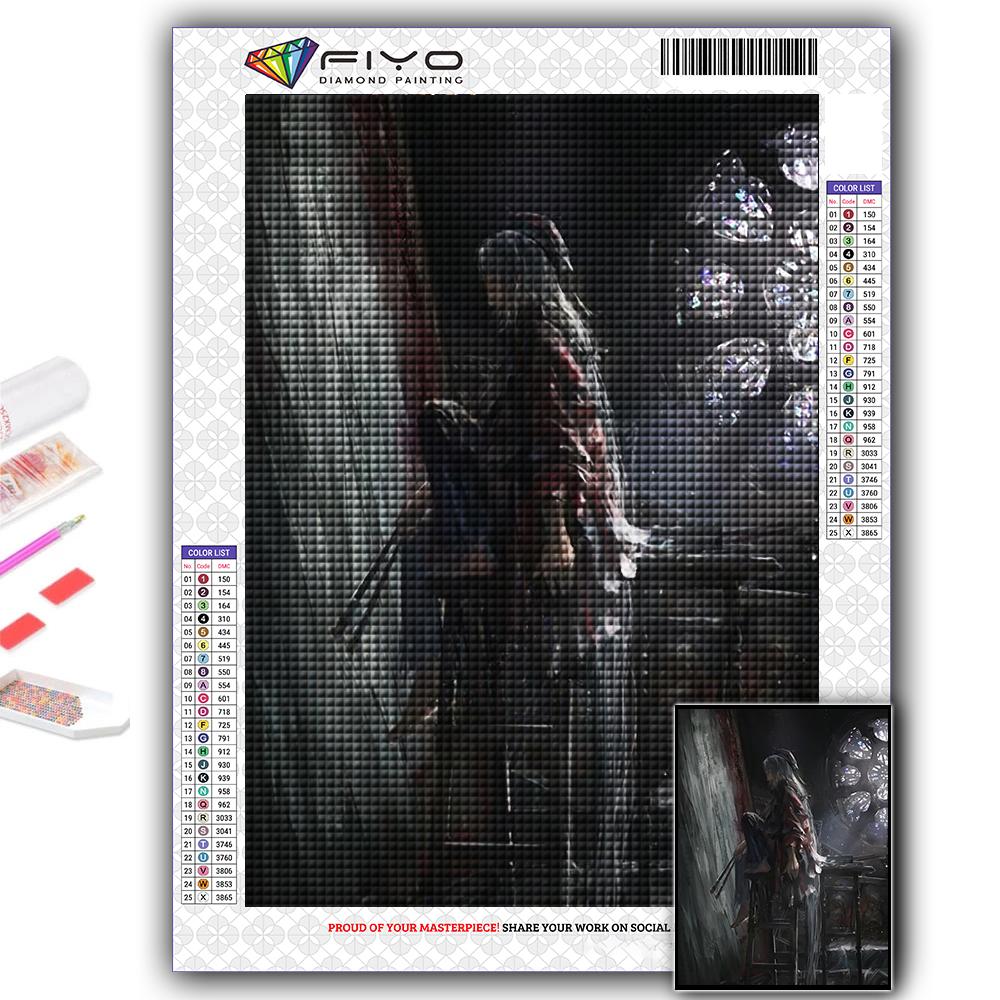 DIY 5D Diamond Painting Game Dark Souls Cross Stitch Kit Full Drill Embroidery Mosaic Art Picture of Rhinestones Gift