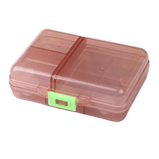 Коробка для таблеток многоразовая, устойчивая к трещинам, разделенная на влагостойкие классифицированные таблетки, прозрачная двухслойная с крышкой, аптечка для путешествий