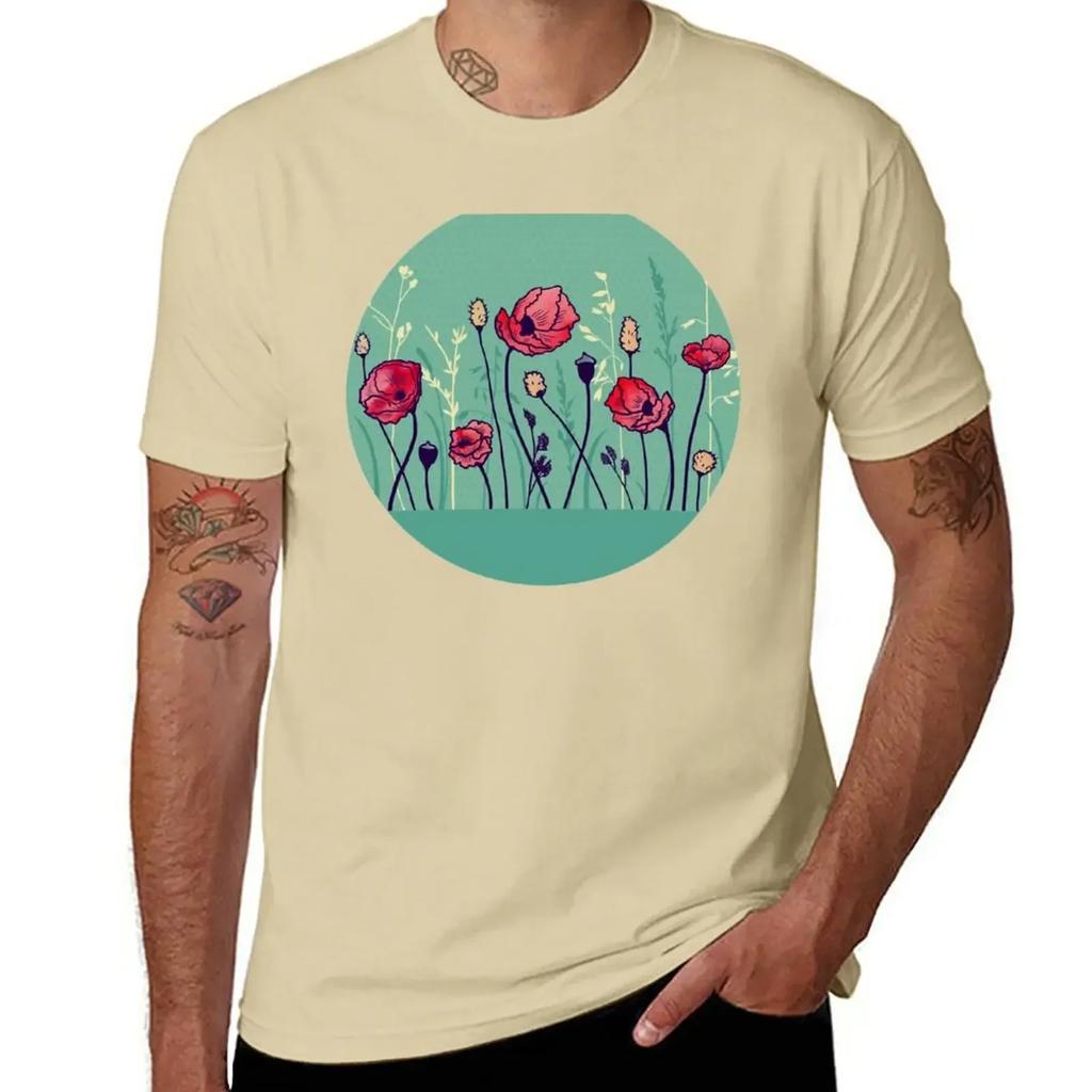 Summer Field T-Shirt customs design your own heavyweights mens clothing