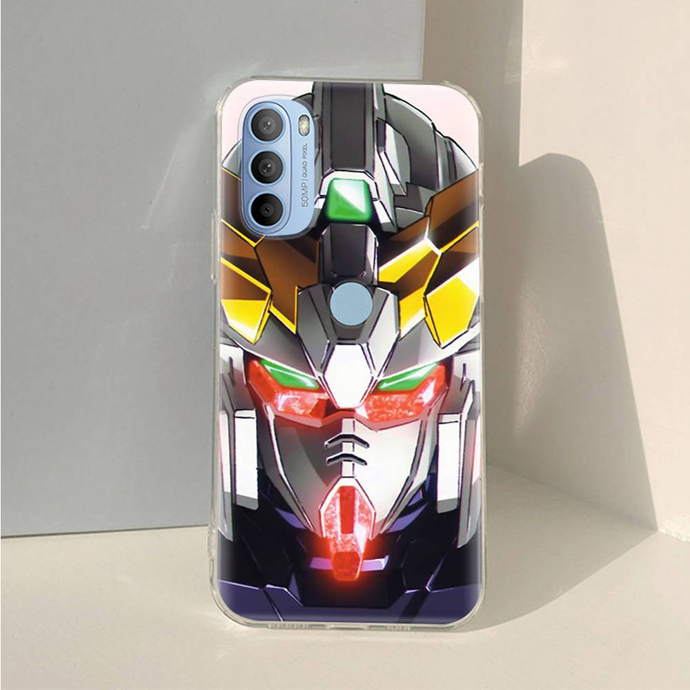AD71 GUNDAM прозрачный чехол для Samsung A04 A14 A23 A34 A54 M23 M33 M52 M53 Realme 10 9 C30S C35 C55 VIVO Y02 Y21 Y33S Y51 X80 V25 чехол