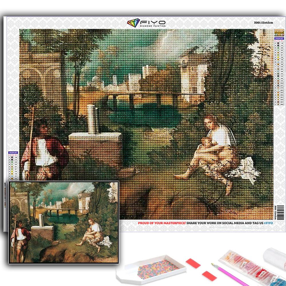 Набор для вышивки крестом DIY Алмазная вышивка Мир Шедевр Алмазная картина Домашний декор