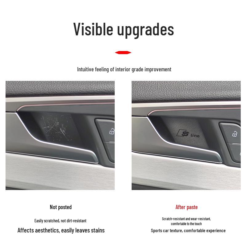 Inner Door Handle Anti-Scratch Sticker for Ge A4L A5 A6L Q7 A3L Q5L