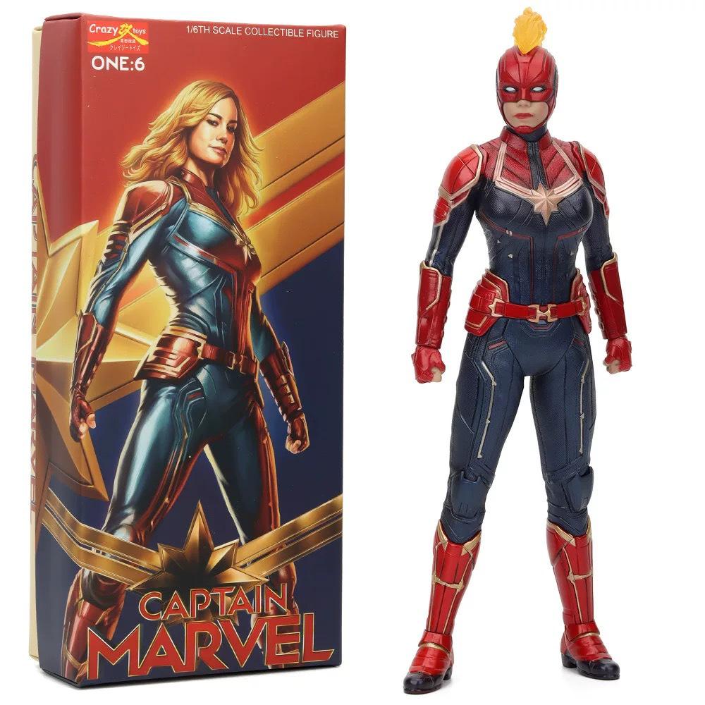 Фигурка Железного Человека MK45 от Marvel в масштабе 1/6 с цветной коробкой - Издание Флэша, Капитана Марвел, Тора.