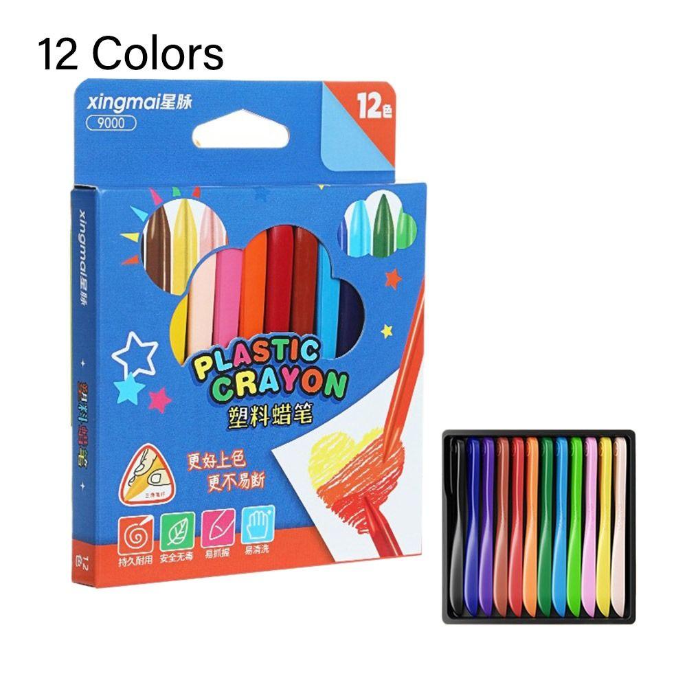 Triangle Shape Stationery Washable Crayon Oil Painting Stick Do Not Dirty Hands Painting Tools