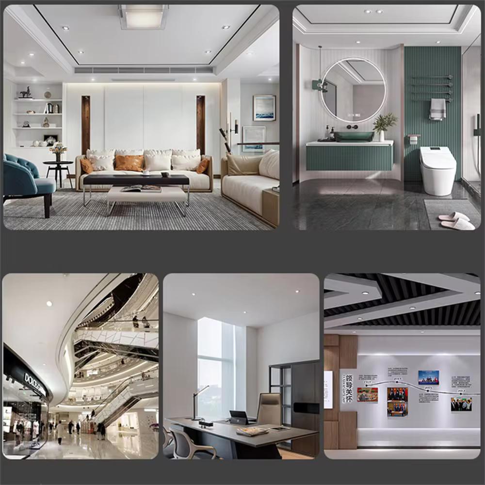 14Pcs High Brightness Round Recessed Ceiling Led Spot 220V 5W 9W 12W15W 18W Commercial Indoor Bedroom Recessed Ceiling Downlight