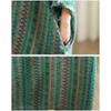 Dimanaf 2025 Women Plus Size Spring Long Dress Long Sleeve V-Neck Casual Vintage Dress Basic Loose Dress Maxi