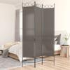 350148 vidaXL Room Divider 3 Panels Anthracite 120x200 Cm Fabric