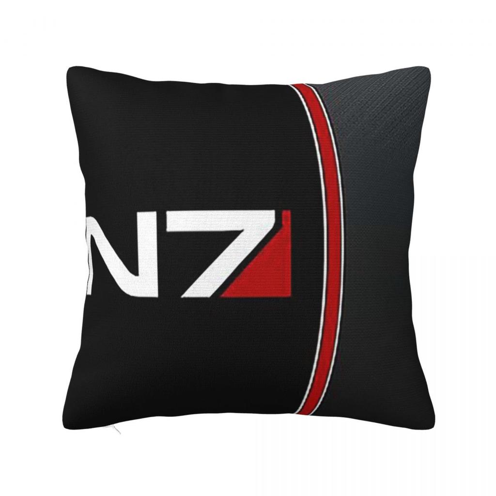 Квадратная наволочка для подушки с эмблемой N7 из Mass Effect, чехол для подушки, чехол для декоративной подушки для дома, спальни, автомобиля