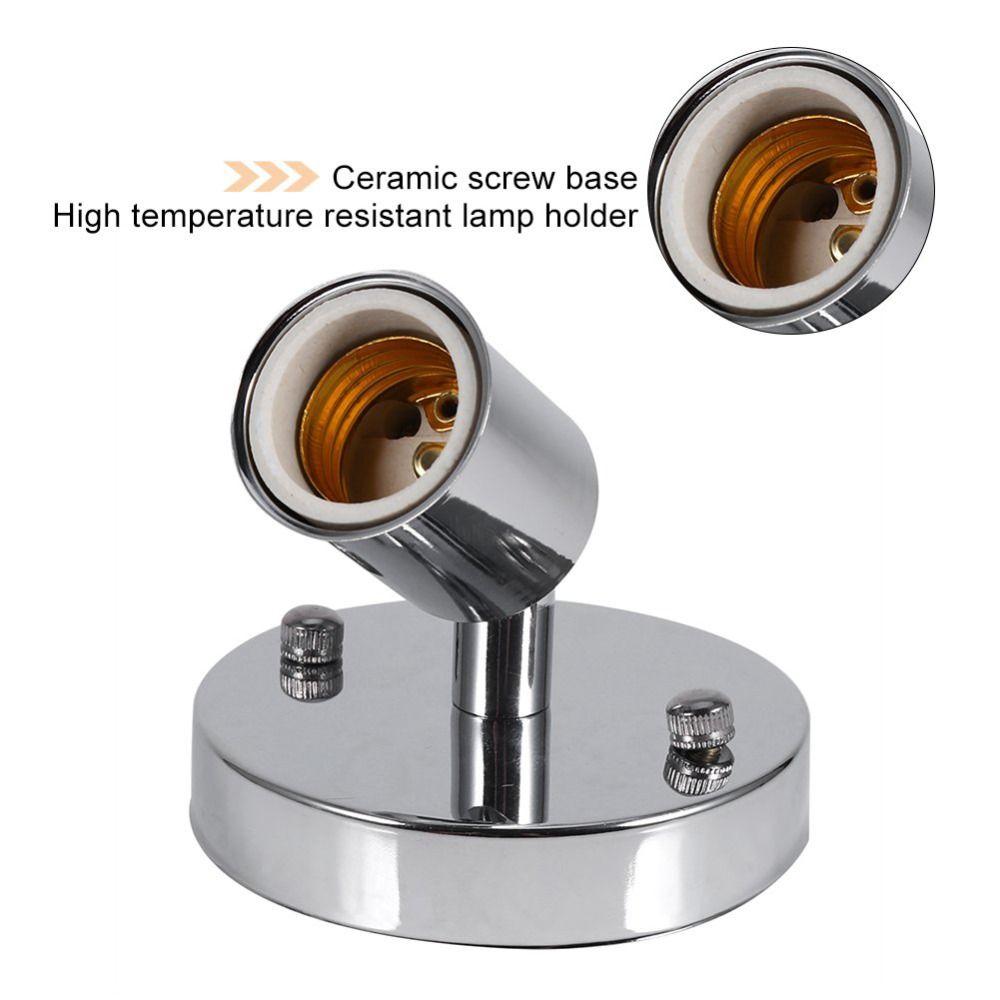 Flexible Antique Metal Ceiling Lights Lamp Base Edison Screw Bulb Lamp Socket E27 Light Socket