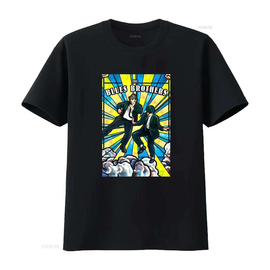 The Blues Brothers 1980 T shirt Popular Comedy Adventure Action movie with John Belushi Dan Aykroyd Gen X vintage Washed Casual