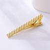 Metal Gold Color Tie Clip For Men Wedding Necktie Tie Clasp Clip Gentleman Ties Bar Tie Pin For Men'S Accessories