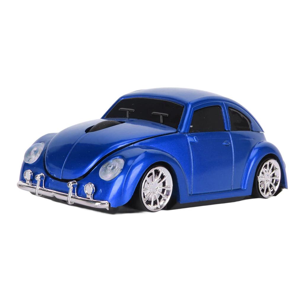 Wireless Classic Car Style Optical Mouse with USB 1600DPI LED Ergonomic Office Mouse for Laptops and Desktop Computers Mouse, 2.4G Receiver, Light,