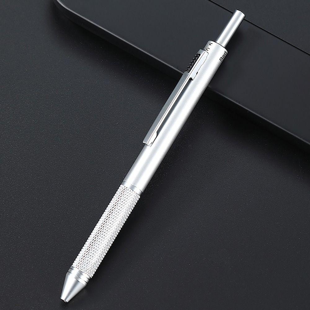 4-in-1 Multifunction Pen Press Type 0.5mm Mechanical Pencil Simple Writing Pen Gift