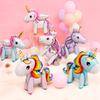 Children 'S Day Baby Shower Cute Cartoon Multicolor Unicorn Balloons Scene Arrange Birthday Party Helium Baloons Party Decoration