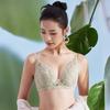 Soft Underwire Ultra-thin Underwear for Women Push-up Bra Adjustable Rabbit Ear Crystal Cup Lace Bra