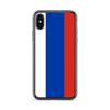 Coque iPhone - Multicolore - Drapeau Russie - Souple - Compatible iPhone X - Design Unique