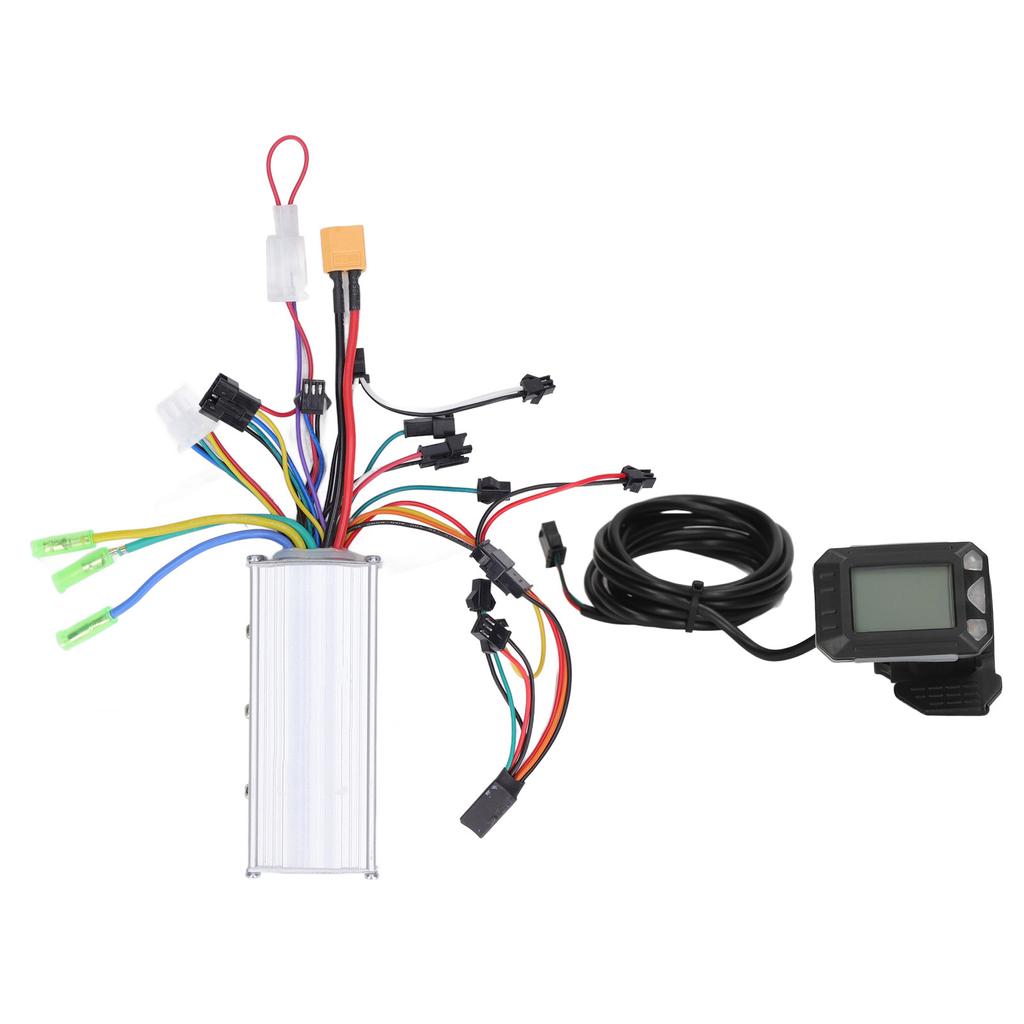 Комплект бесщеточного контроллера 36 В 48 В 500 Вт Контроллер электродвигателя Комплект ЖК-дисплея для электросамоката Электровелосипеда