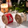 1PC Holiday Glittered Craft Ribbon Decorative Pine Tree Glitter Ribbon 5mx5cm