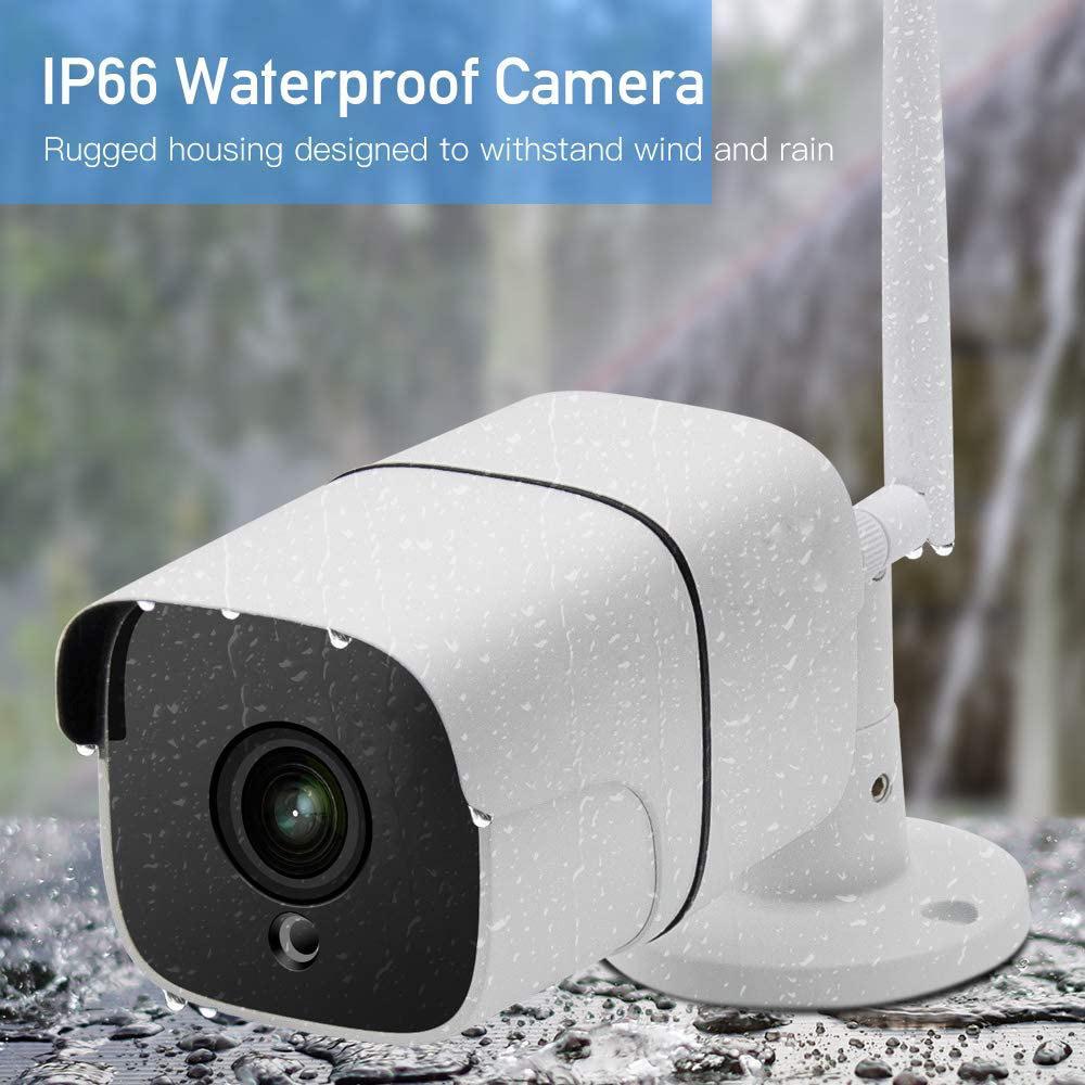 1080P HD 4MP/5MP Уличная водонепроницаемая WiFi камера безопасности с умным беспроводным подключением и слотом для карты