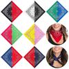 Double Color Cotton Floral Neck Tie Square Scarf Bandana Bohemian Headband Wristband