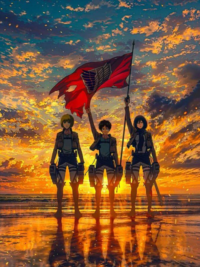 New Attack On Titan Diamond Art DIY Painting Kits Mosaic=Embroidery Jewelry Cross Stitch Home Decor Children's