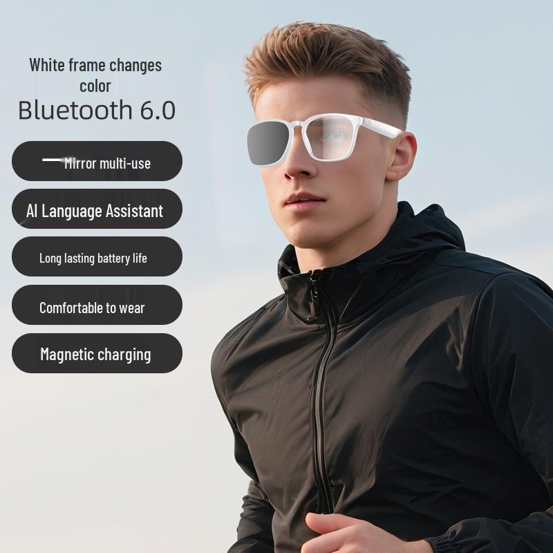 Умные фотохромные очки Bluetooth с искусственным интеллектом: Перевод, Многофункциональное вождение, Беспроводное аудио.