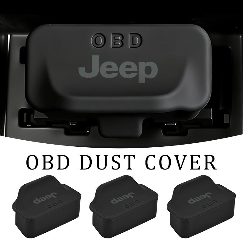 APK6 Car OBD Port Protective Connector Dustproof Cover Cap Accessories For Jeep Cherokee Wrangler JK Gladiator Compass Renegade