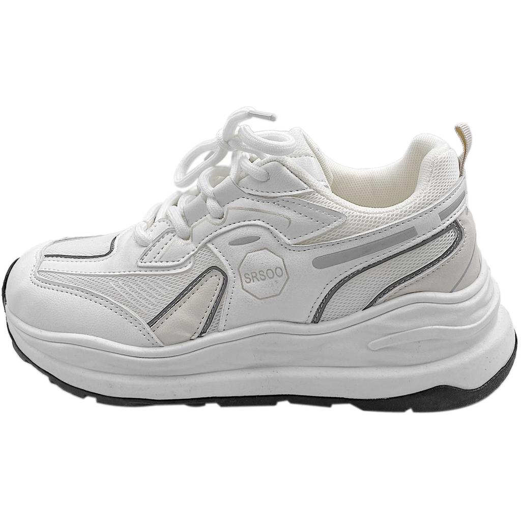 Женские кроссовки дышащие 2025 новые ретро классические модные ретро платформа усиливающие супер огонь повседневные папины туфли