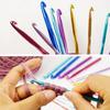 14Pcs Set Multi-colour Aluminum Crochet Hooks Needles Knit Weave Craft Yarn Sewing Tools Crochet Hooks Knitting Needles