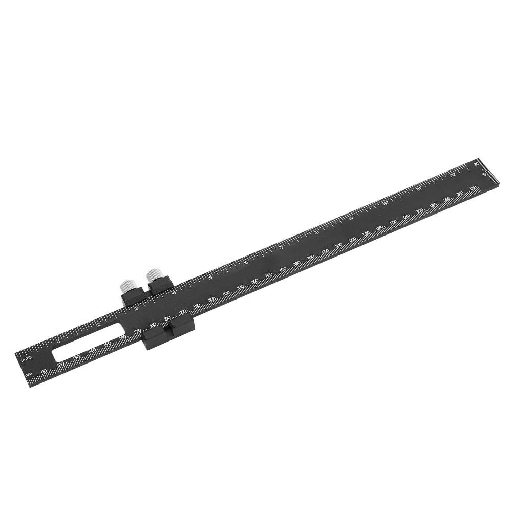 Angle Measuring T Square Ruler Aluminum Alloy Adjustable Slide Ruler For Engineer Carpenter