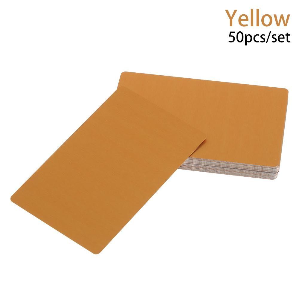 Pcs/Set Art Craft Business Visit Smooth Laser Engraving Blank Name Cards Metal Carte Business Card