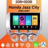 Android Carplay автомобильное радио для Honda Jazz City 2004-2007 мультимедийный проигрыватель головное устройство стерео GPS навигация BT WIFI 2+32 ГБ