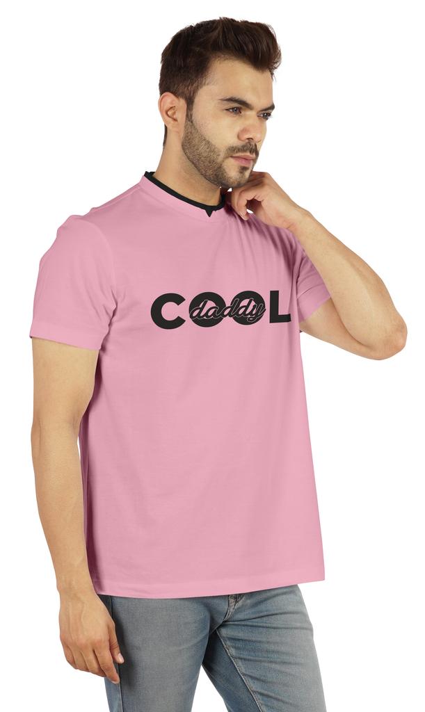 Inkmeso Men  S Graphic Printed   Cool Daddy  Tshirt For Dads Round Neck with V Cut Jersey